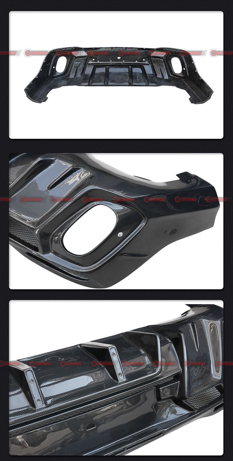 ดิฟฟิวเซอร์หลัง mercedes benz gle larte